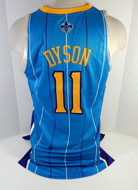 2011-12 New Orleans Hornets Jerome Dyson #11 Game Issued Blue Jersey XL2 DP12523