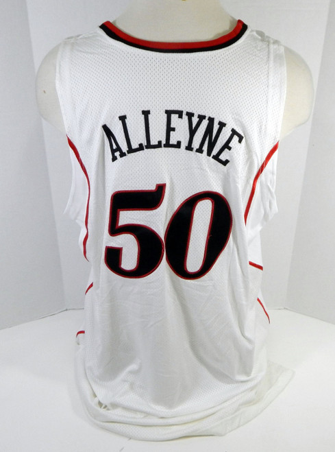 2007-08 Philadelphia 76ers Shagari Alleyne #50 Game Issued White Jersey DP12678