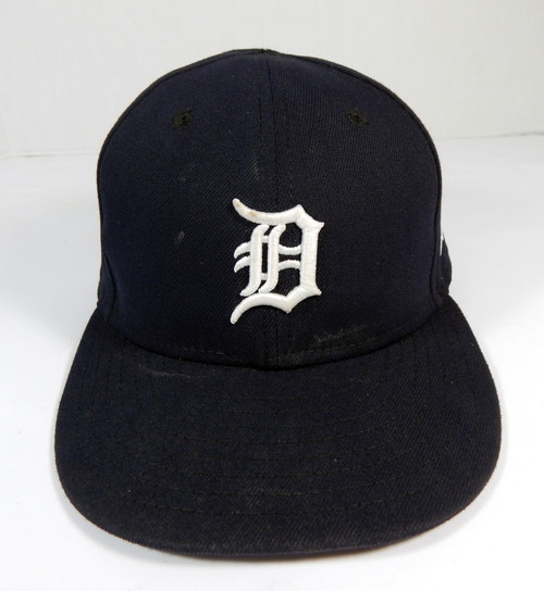 Detroit Tigers #46 Game Issued Navy Hat 7.25 DP36611