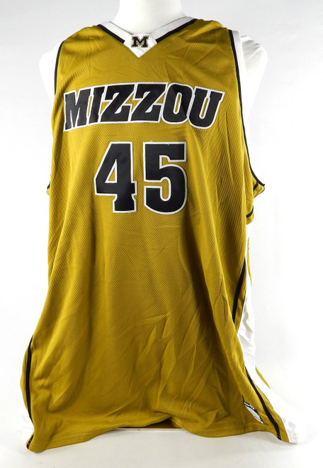 2000s Missouri Tigers #45 Game Issued Gold Jersey Basketball 56 239