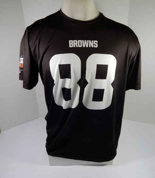 Cleveland Browns #88 Game Used Brown Practice Workout Shirt Jersey DP45227