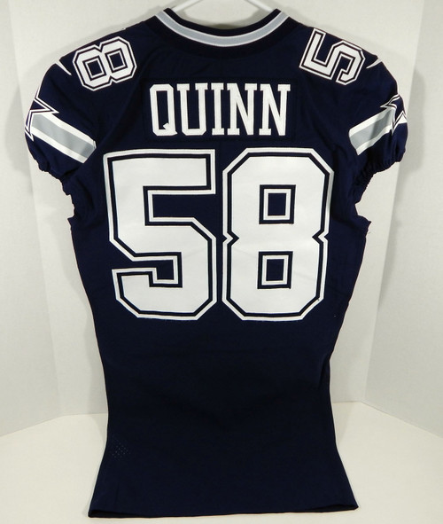 2017 Dallas Cowboys Robert Quinn #58 Game Issued Navy Jersey EST 1960 Patch 61