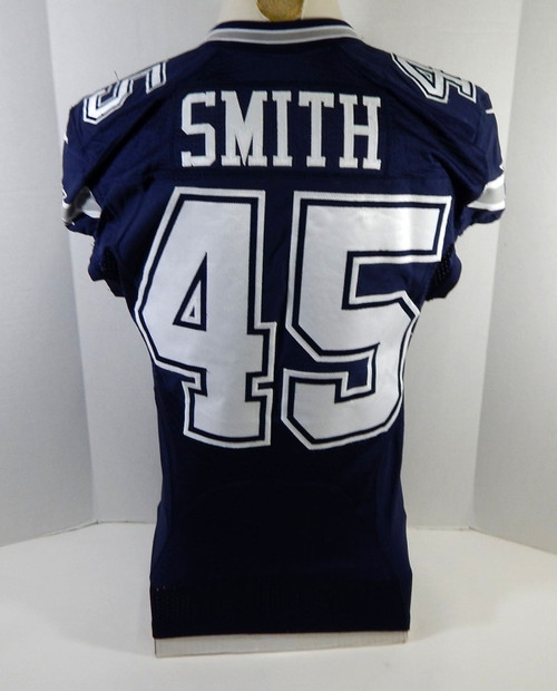 2015 Dallas Cowboys Rod Smith #45 Game Issued Navy Jersey 42 687