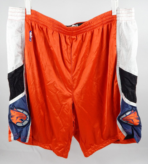 2000s Charlotte Bobcats #42 Game Used Orange Shorts 50 816