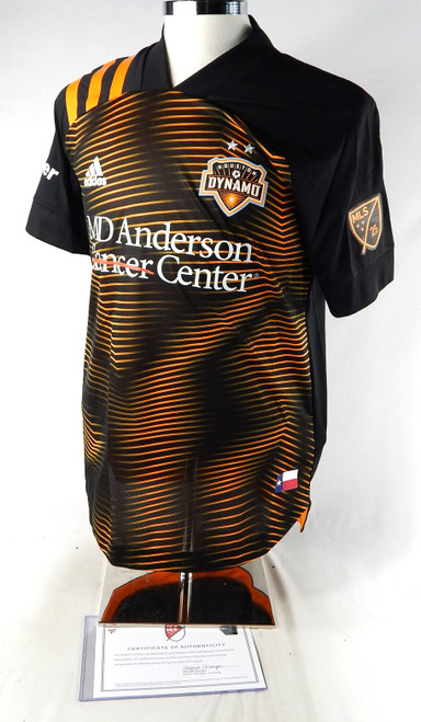 2020 Houston Dynamo FC Mauro Manotas #9 Game Used Black Jersey MLS Soccer M 161