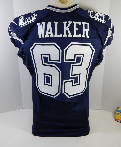 2013 Dallas Cowboys Casey Walker #63 Game Issued Navy Jersey 48 744