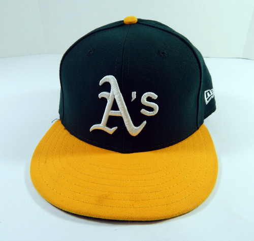 2020 Oakland A's Athletics Game Issued Green Gold Hat 7 DP43589