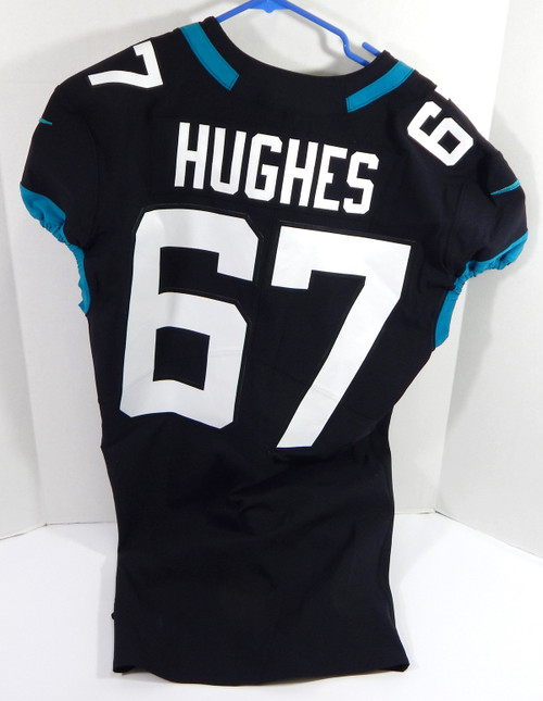 2018 Jacksonville Jaguars Michael Hughes #67 Game Issued Black Jersey 44 DP36011