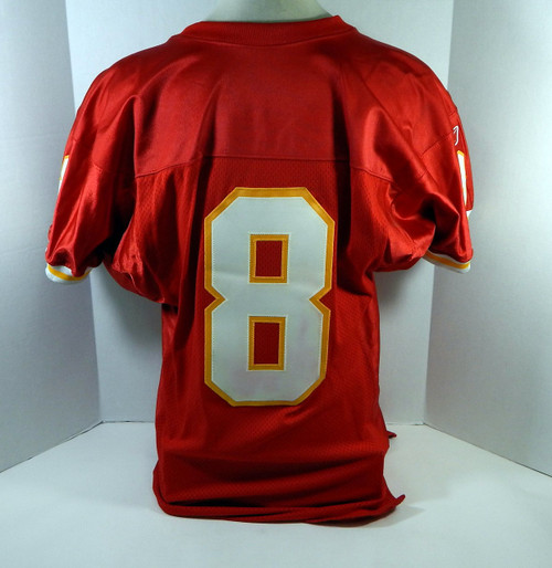 2001 Kansas City Chiefs #8 Game Issued Red Jersey 42 DP15601