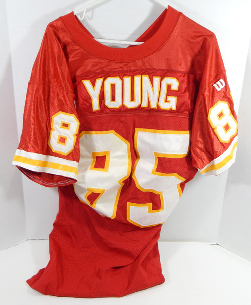 1994 Kansas City Chiefs Mike Young #85 Game Used Red Jersey 75th Patch 40 105
