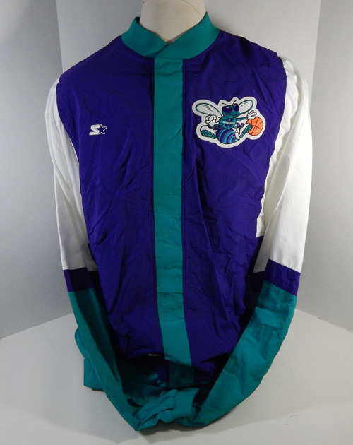 1997-98 Charlotte Hornets Game Issued Warm-Up Jacket 50 +4 DP22003