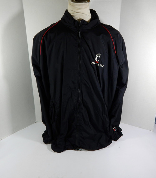 Cincinnati Bearcats Game Issued Black Warm Up Jacket Track and Field 3XL 060