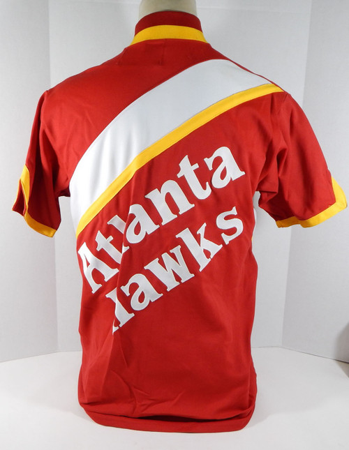 1990-91 Atlanta Hawks Doc Rivers #25 Game Used Red Warm Up Jacket Pacman 82