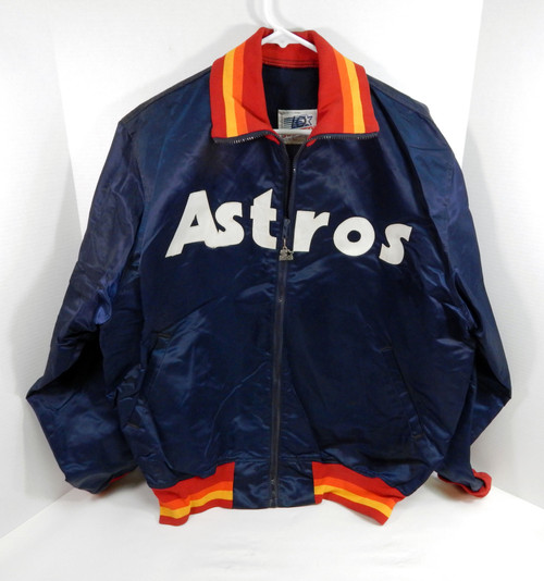 Late 1980s Early 1990s Houston Astros #54 Game Used Navy Jacket XL DP32908