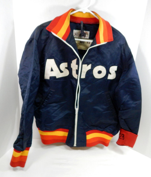 Late 1980s Early 1990s Houston Astros #71 Game Used Navy Jacket DP32915