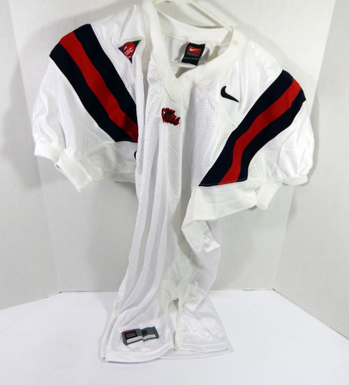 2002-05 Ole Miss Rebels Blank Game Issued White Jersey S DP31673