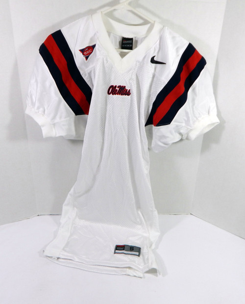 2002-05 Ole Miss Rebels Blank Game Issued White Jersey S DP31642