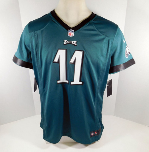 New Womens Philadelphia Eagles Carson Wentz #11 Green Game Jersey L Nike Aut NWT