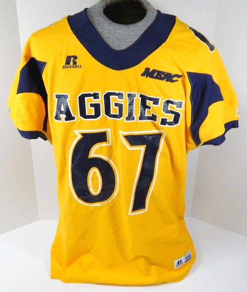 North Carolina A&T Aggies #67 Game Used Yellow Jersey 3XL DP31436