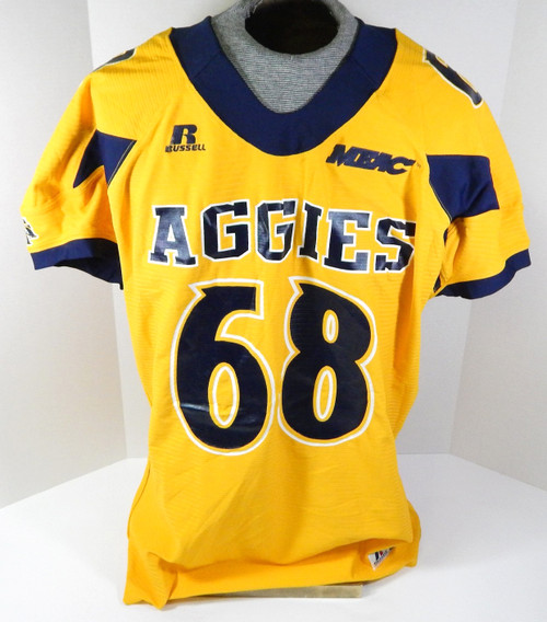 North Carolina A&T Aggies #68 Game Used Yellow Jersey 3XL DP31437