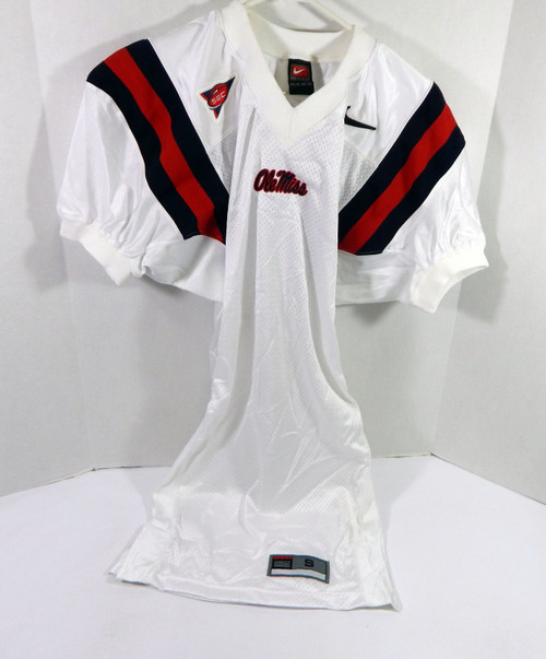 2002-05 Ole Miss Rebels Blank Game Issued White Jersey S DP31647