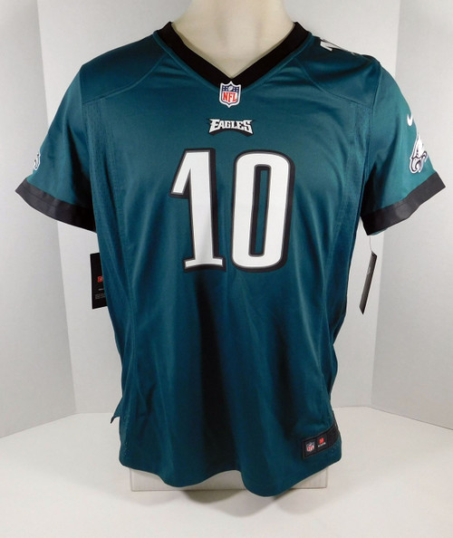 New Womens Philadelphia Eagles DeSean Jackson #10 Green Game Jersey S Nike NWT
