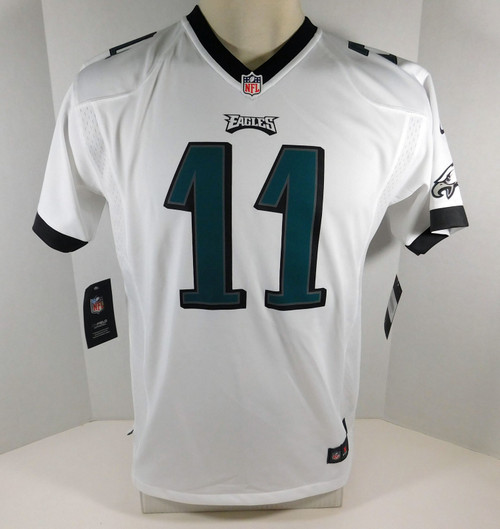 New Youth Philadelphia Eagles Carson Wentz #11 White Game Jersey L Nike Auth NWT