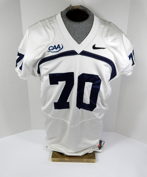 2009-11 Old Dominion Monarchs Brandon Carr #70 Game Used White Jersey 2XL 913