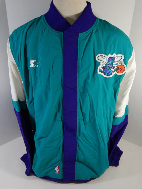 1997-98 Charlotte Hornets Game Issued Warm-Up Jacket 48 +3 DP22035