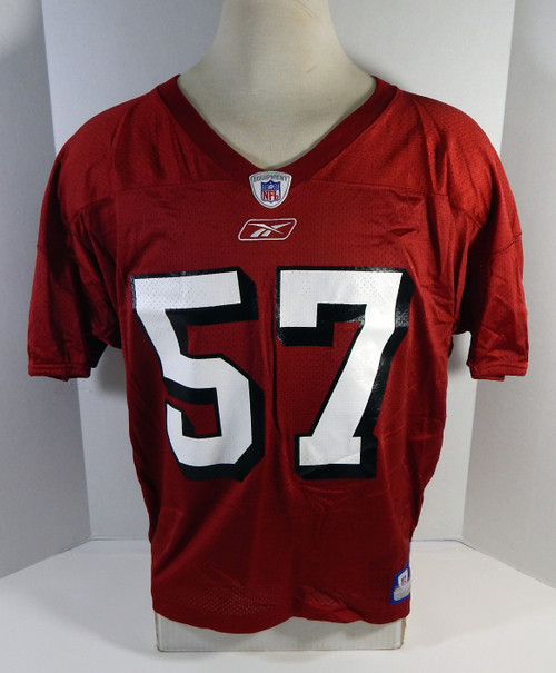 2002 San Francisco 49ers Cornelius Anthony #57 Game Issued Red Practice Jersey 2