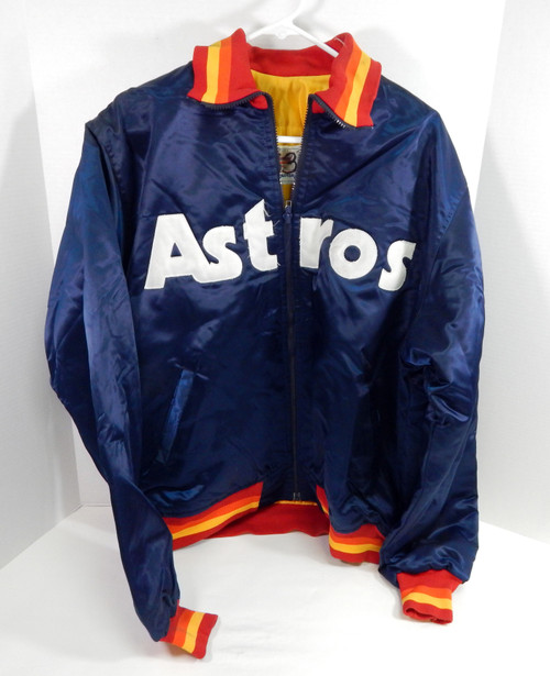 Late 1980s Early 1990s Houston Astros #53 Game Used Navy Jacket XL DP32898