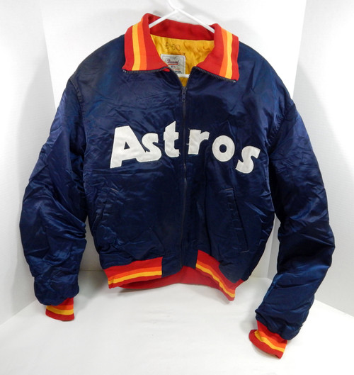 Late 1980s Early 1990s Houston Astros #9 Game Used Navy Jacket XL DP32922