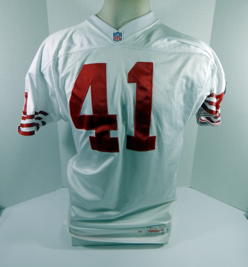 1995 San Francisco 49ers Toi Cook #41 Game Issued White Jersey 44 DP34730