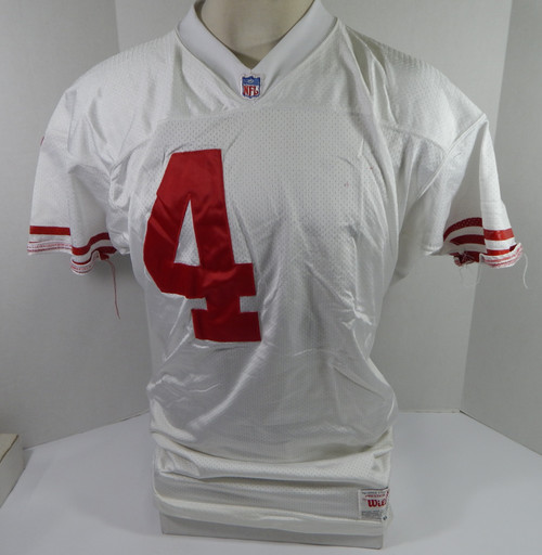 San Francisco 49ers #4 Game Issued White Jersey 44 DP34374
