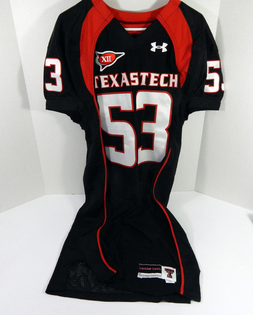 2009 Texas Tech Red Raiders Daniel Howard #53 Game Used Black Jersey NP Rem 44 3