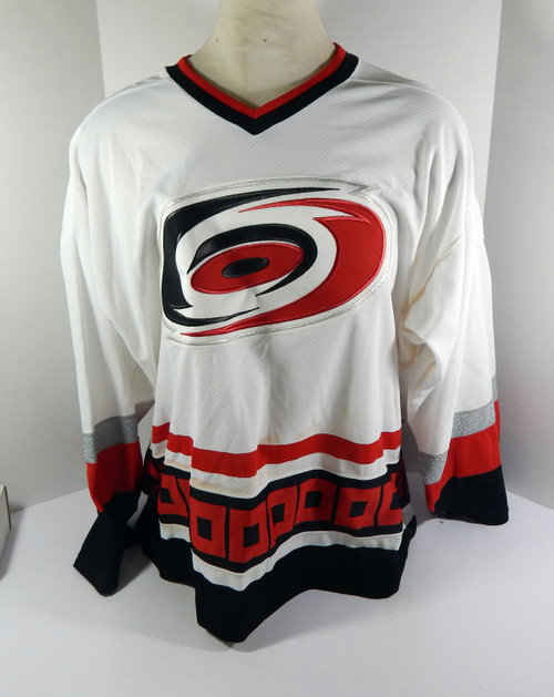 Carolina Hurricanes Blank Game Issued White Jersey 56 DP33962