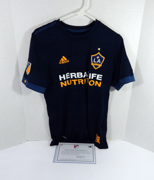 2018 LA Galaxy Perry Kitchen #2 Game Used Signed Black Jersey M DP38448