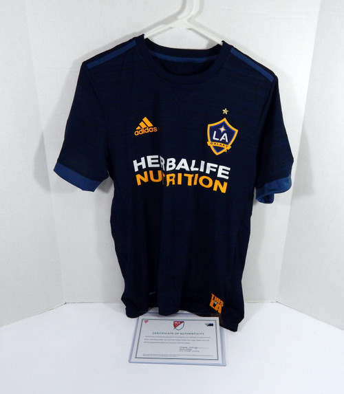 2018 LA Galaxy Jorgen Skjelvik #16 Game Used Signed Navy Jersey M DP38470