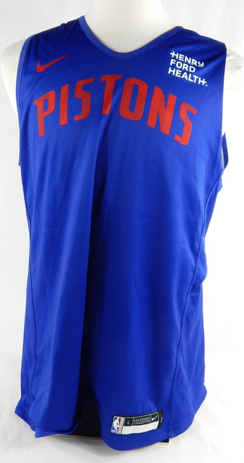 2023-25 Detroit Pistons #27 Game Used Blue Practice Jersey Henry Ford Patch L 8