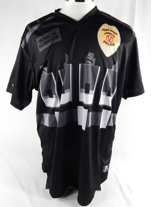 2022 Visalia Rawhide #26 Game Used Black Jersey Police Officer 48 020
