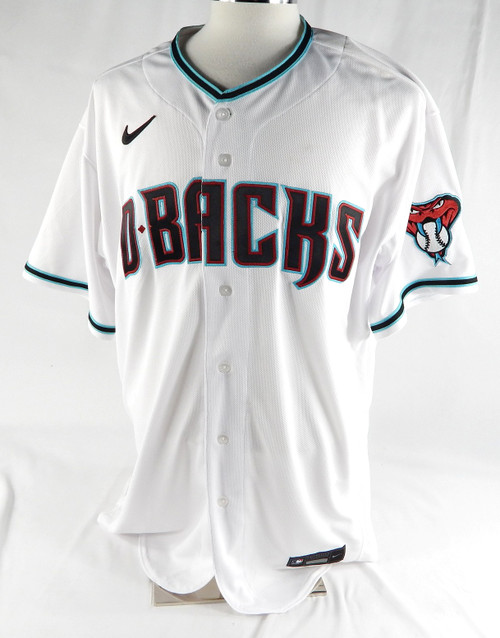 2020 Arizona Diamondbacks Blank Game Issued White Jersey Nike 52 DP86904