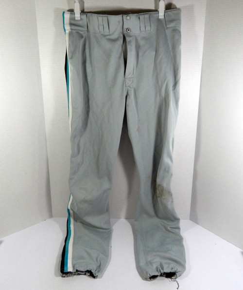 Florida Marlins Dorante Game Used Grey Pants 39 DP36456