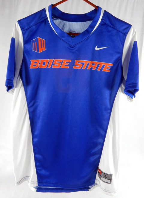 2015 Boise State Broncos #19 Game Issued Blue Jersey Womens Soccer L 054