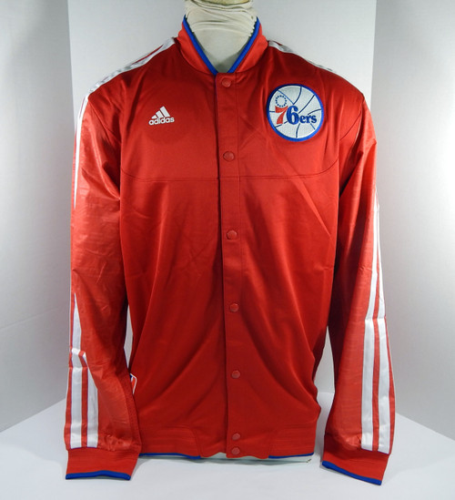 2012-13 Philadelphia 76ers Game Issued Red Blue Reversible Jacket XL DP31989