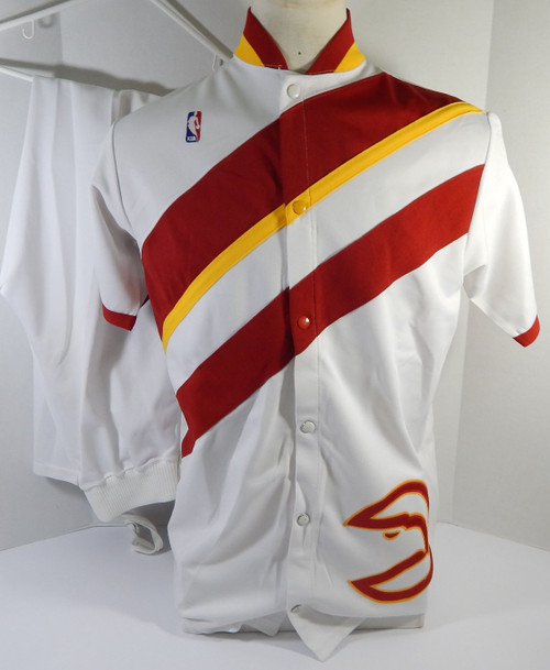 1990-91 Atlanta Hawks Trevor Wilson #44 Game Used White WU Jacket Pant USA Flag