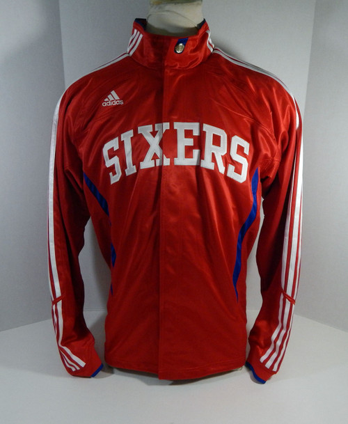 2010-11 Philidelphia 76ers Game Used Red Game Jacket DP23638