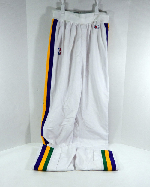 1992-93 Utah Jazz Game Issued White Pants 36 DP42357