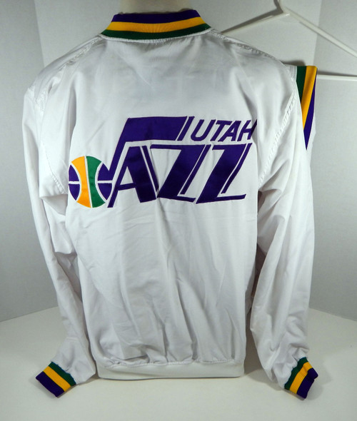 1992-93 Utah Jazz Stephen Howard #43 Game Used White Game Jacket Pants 40