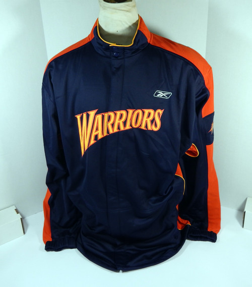 2000s Golden State Warriors Game Issued Navy Warm Up Jacket 3XL DP42884