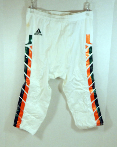 2015 Miami Hurricanes Game Issued White Pants 3XL DP27273